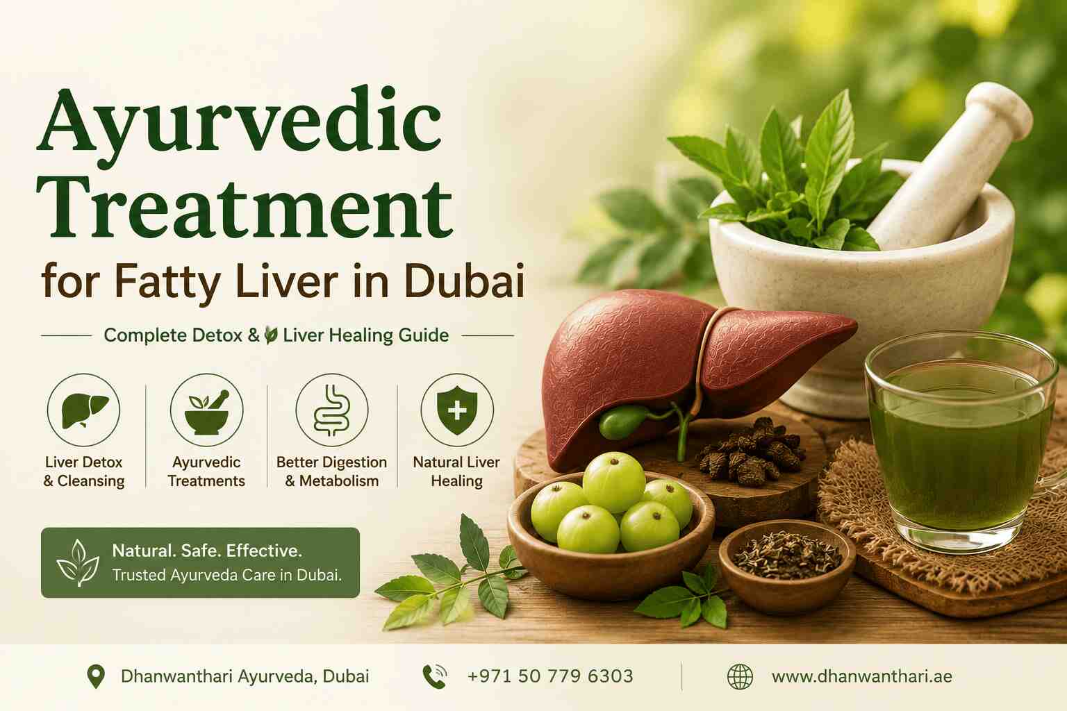 Ayurvedic Treatment Ayurvedic treatment for fatty liver in Dubai with natural detox and liver healing therapies