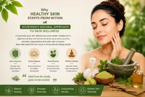 Ayurvedic treatment for skin in Dubai using natural therapies to support healthy skin, improve digestion, and balance doshas