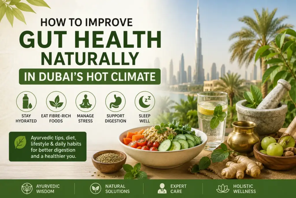 How to improve gut health naturally in Dubai's hot climate with Ayurveda