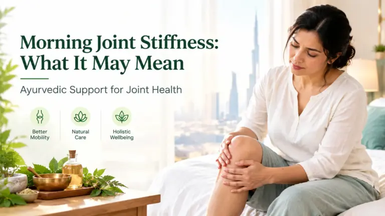 Morning joint stiffness and Ayurvedic joint care in Dubai